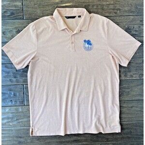 Travis Mathew Mens Brogrammer Heather Autum Sunset Golf Polo XXL